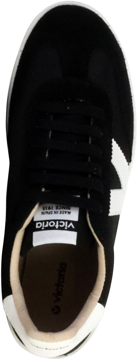 Monochrome Sneakers aus berlin Spaltleder und Nylon Victoria