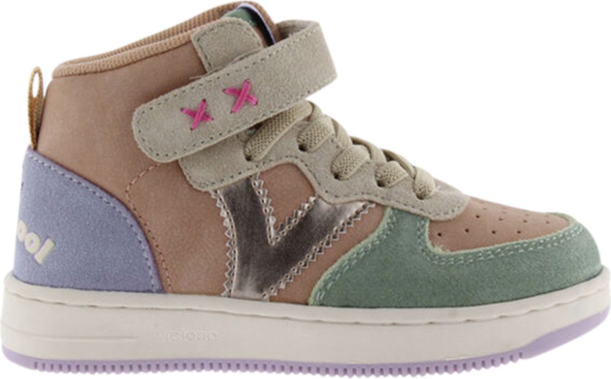 Sneaker in Lederoptik mit elastischer Kordel für Kinder er Victoria Tiempo