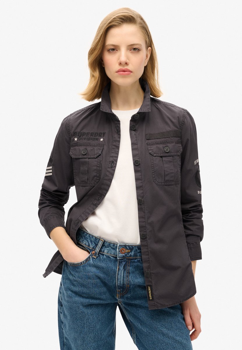 Langarmshirt Damen Superdry Military