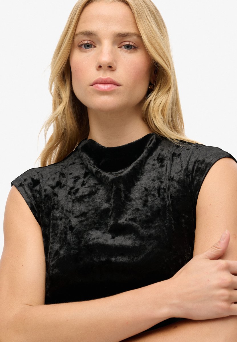 Samtfigurbetonendes Kleid für Frauen Superdry