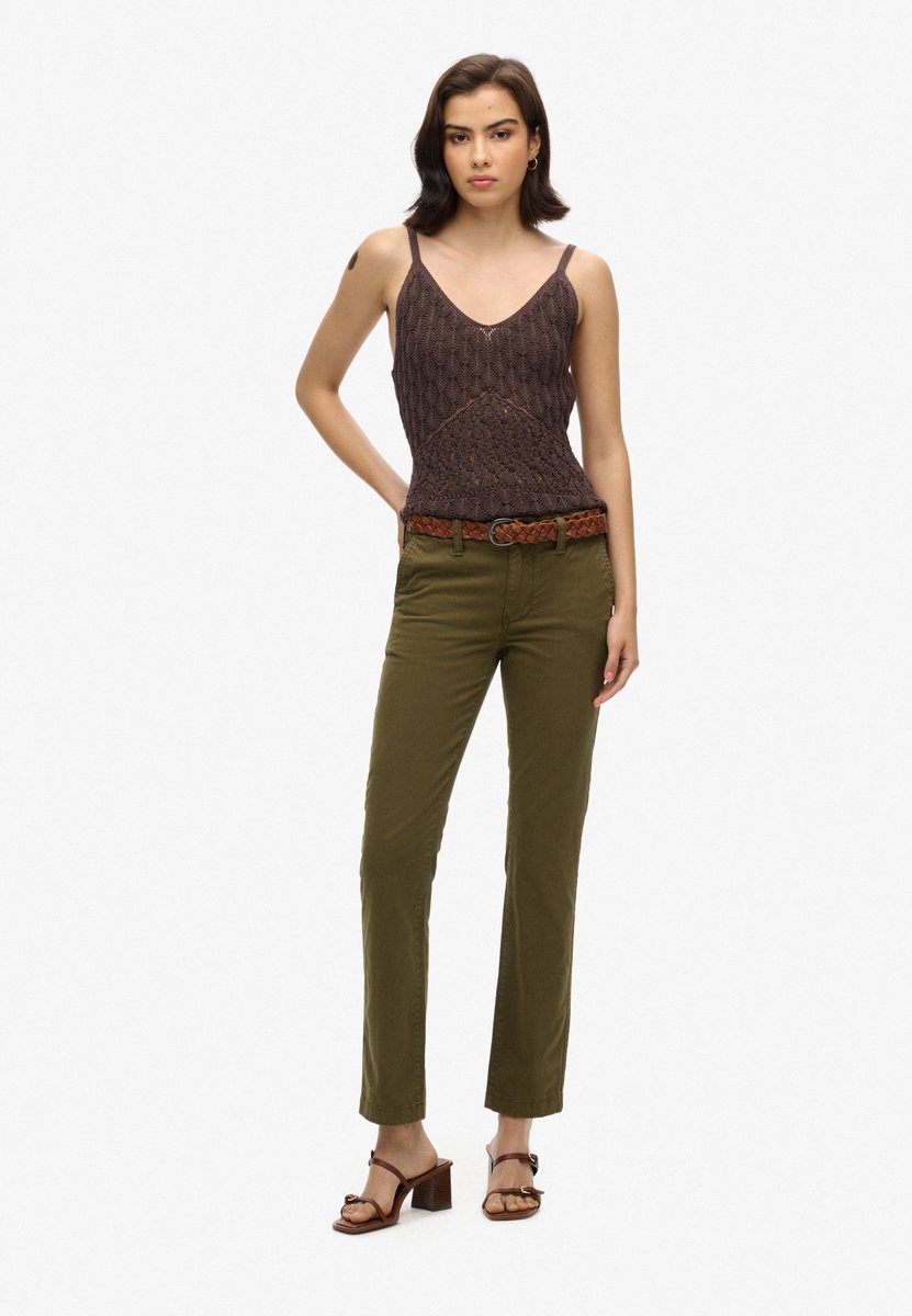 Hochtaillierte Chino-Hose für Damen Superdry