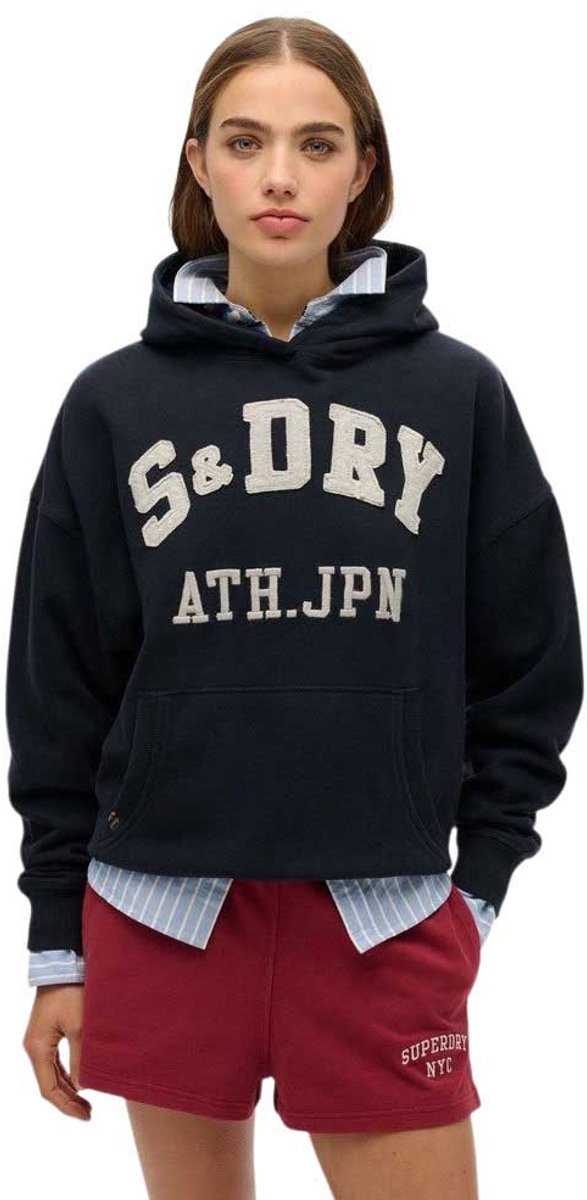 Damen Kapuzenpullover mit aufgesetztem Muster Superdry Athletic Essentials