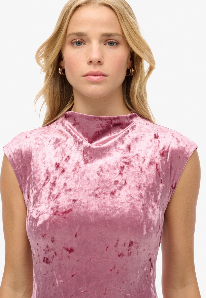 Samtfigurbetonendes Kleid für Frauen Superdry