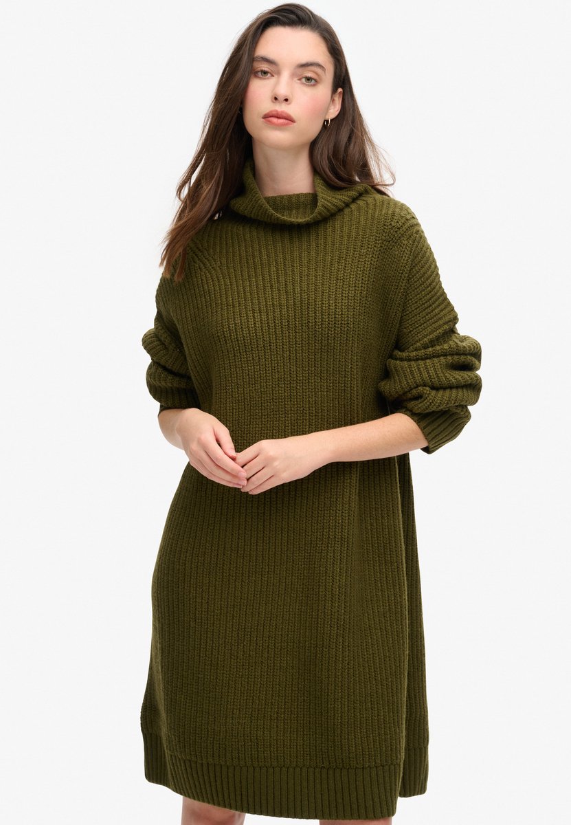 Dicke, gerippte Strickkleid für Damen Superdry