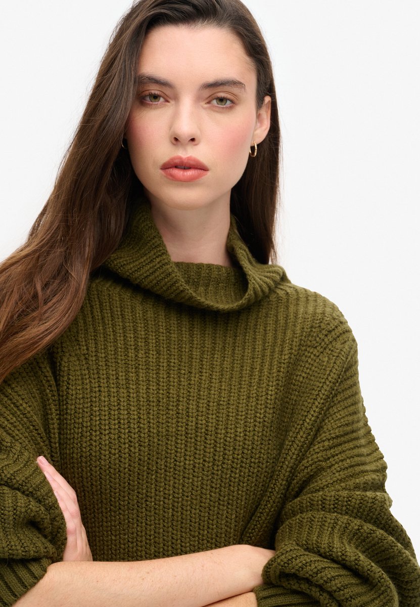 Dicke, gerippte Strickkleid für Damen Superdry