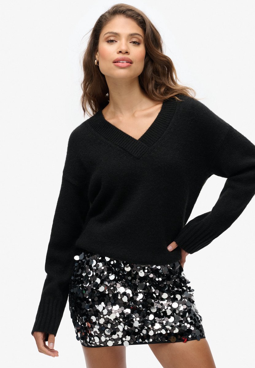V-Ausschnitt Pullover für Frauen Superdry Essential