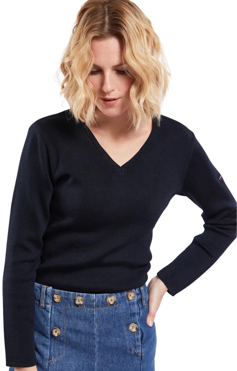 Damen V-Ausschnitt Pulli Armor-Lux Locmine