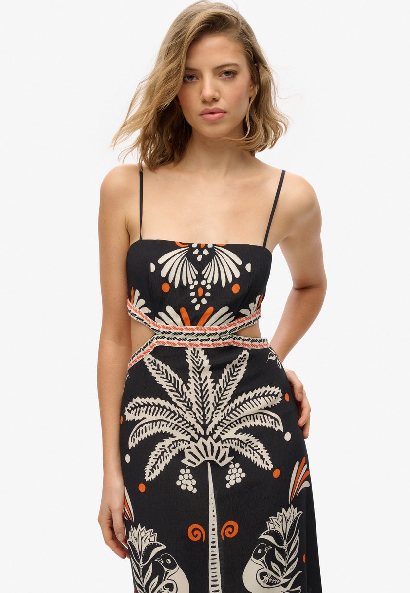 Lange durchbrochene Damenkleid Superdry Statement