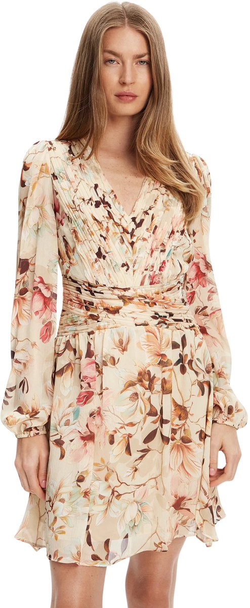 Faltkleid mit langen Ärmeln für Damen Guess Romina