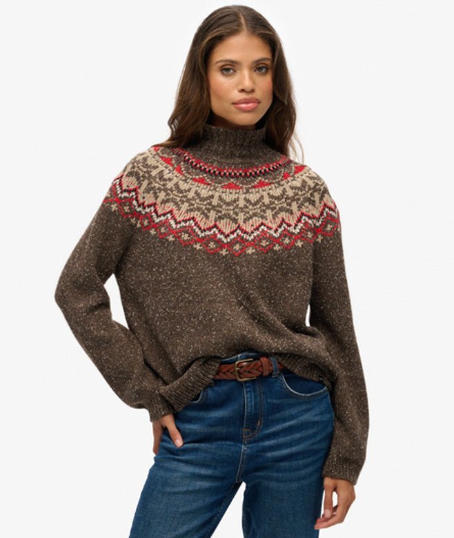 Sweatshirt mit Stehkragen für Damen Superdry