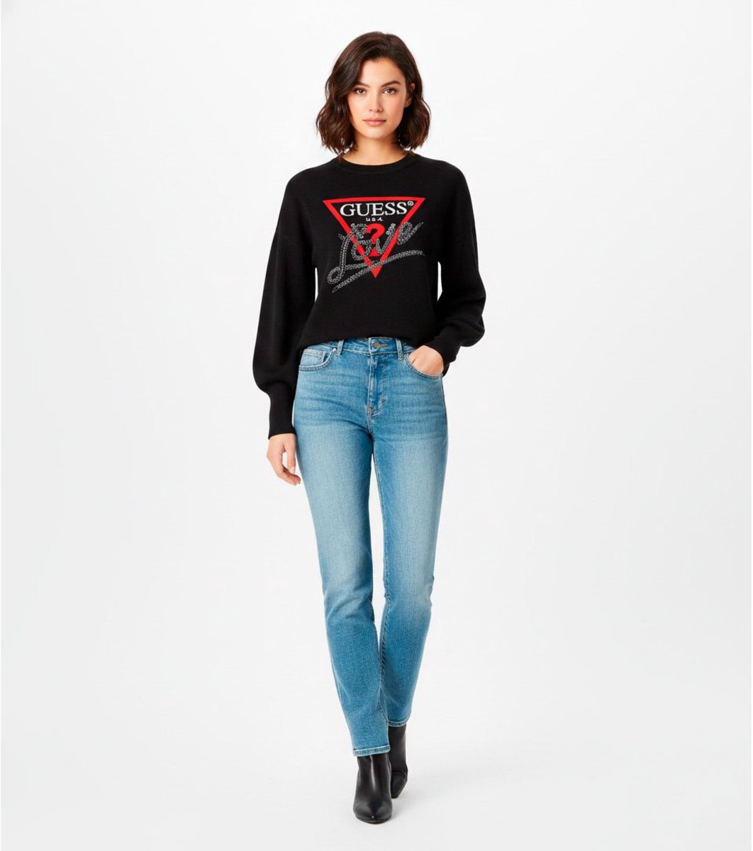 Sweatshirt Damen Guess Studded Love