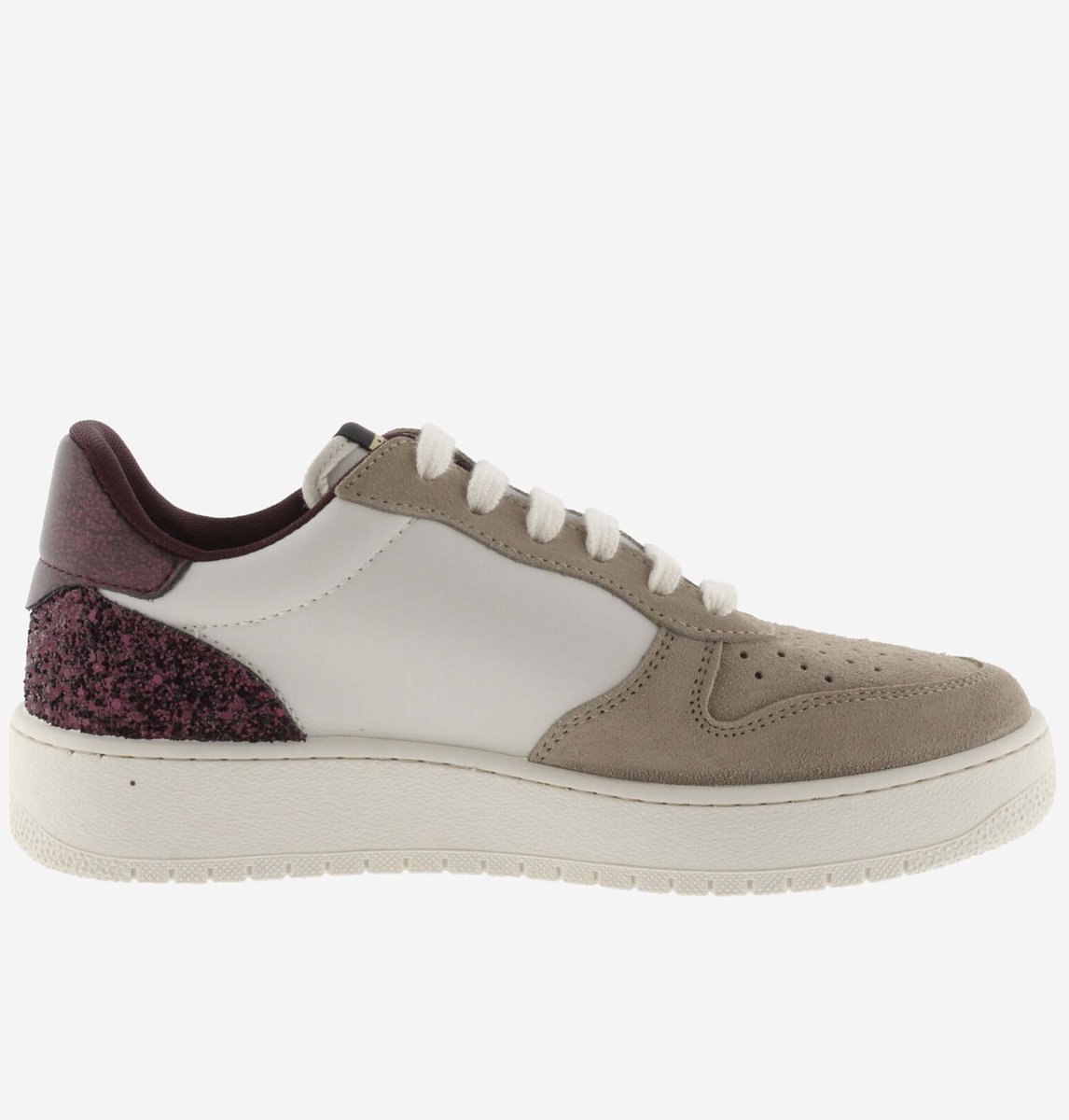 Sneaker mit geprägtem Leder und Glitzer für Damen Victoria Madrid