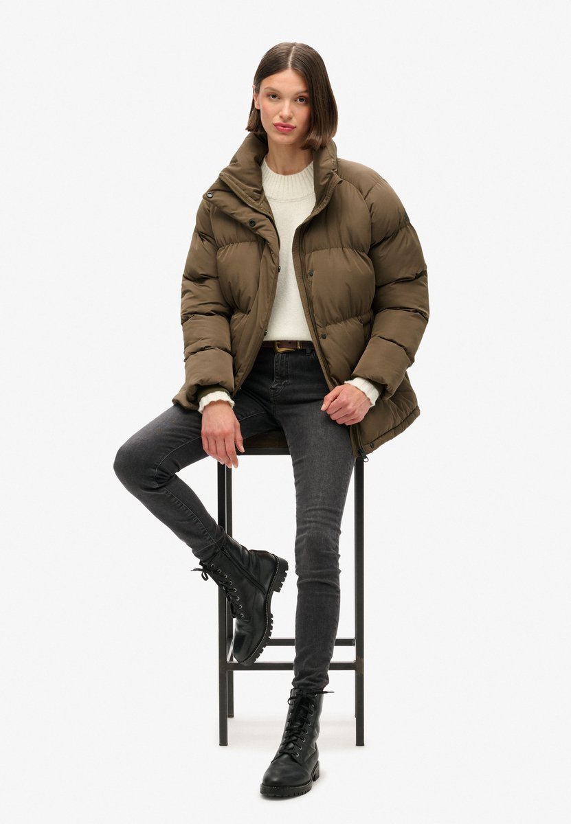 Halblange Daunenjacke , Damen Superdry