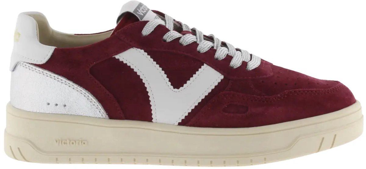 Damen Schuhe aus gespaltener Leder mit Kontrast Victoria Seul