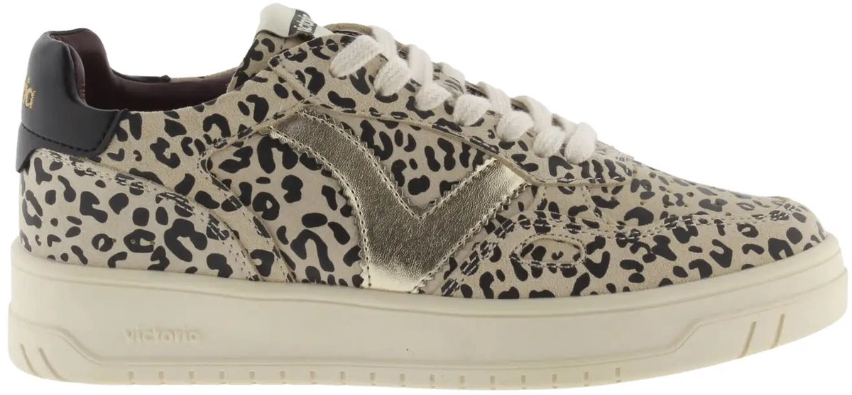 Damen Sneaker aus bedrucktem Leder und Metall Victoria Seul
