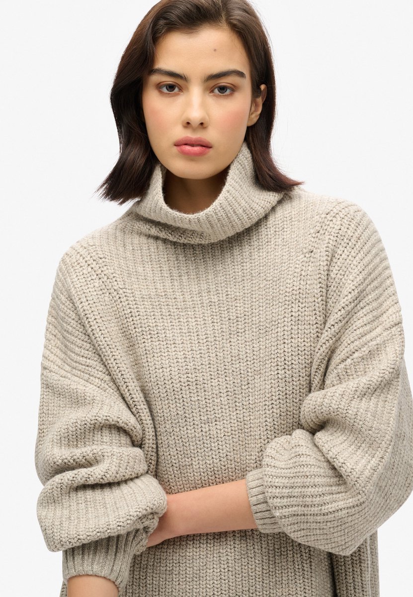Dicke gerippte Strickkleid für Frauen Superdry