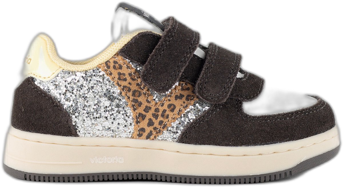 Glitzer- und Wildleder-Sneaker für Babys Victoria Tiempo Tiras