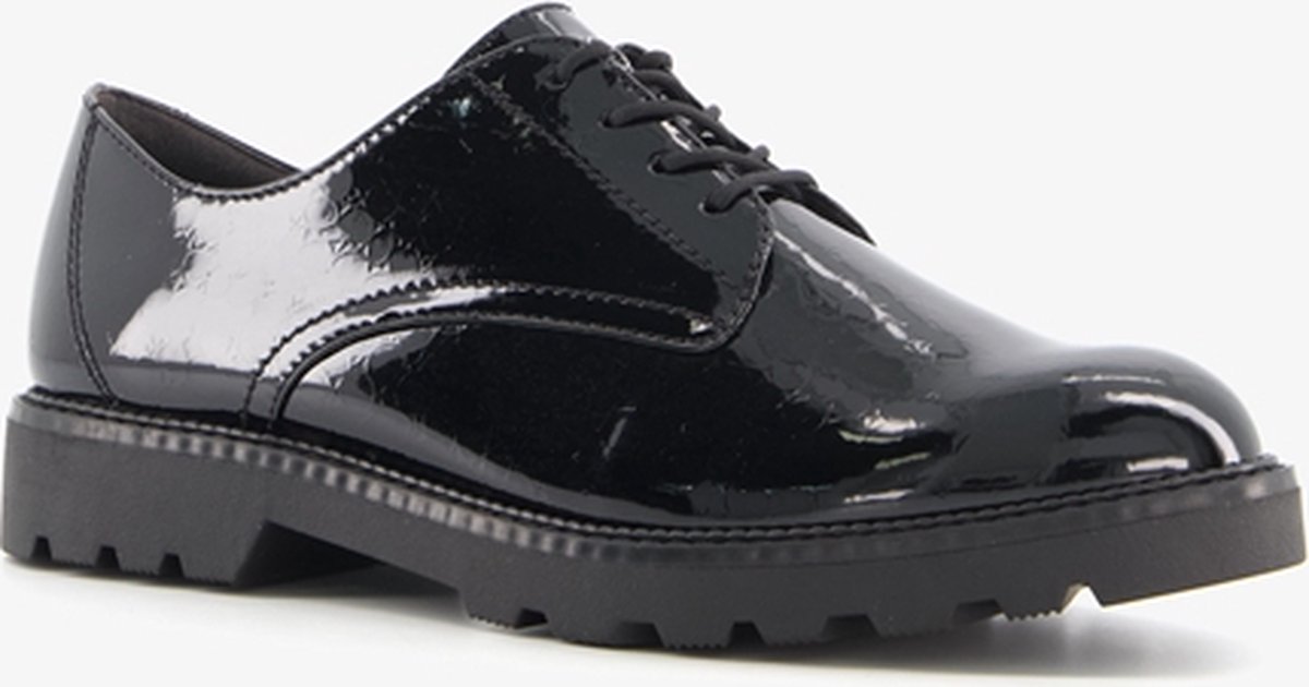 Damen Glanz Derbyschuhe Tamaris à lacets