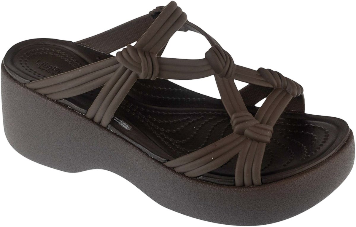Damen-Pantoletten mit Plateau Crocs Classic