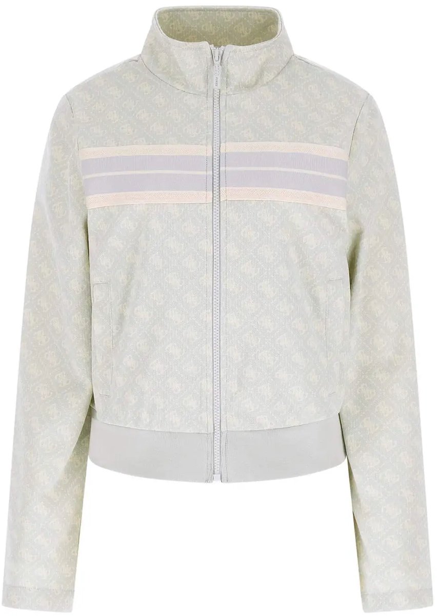 Sweatshirt mit Reißverschluss, Damen Guess Jacquard 4G