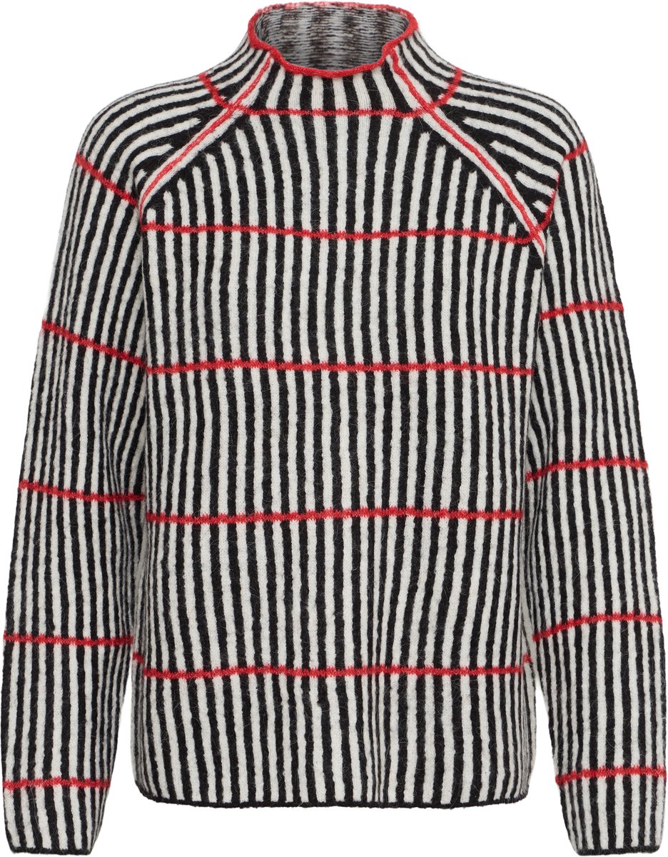 Gestreifter Pullover mit langen Ärmeln für Damen Ichi Kamara 6