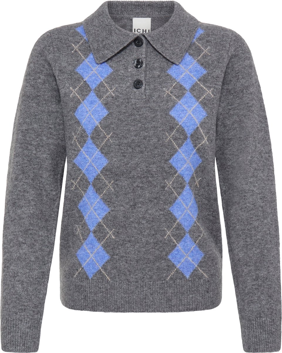Polo-Shirt, langarm, Damen Ichi IHDasila