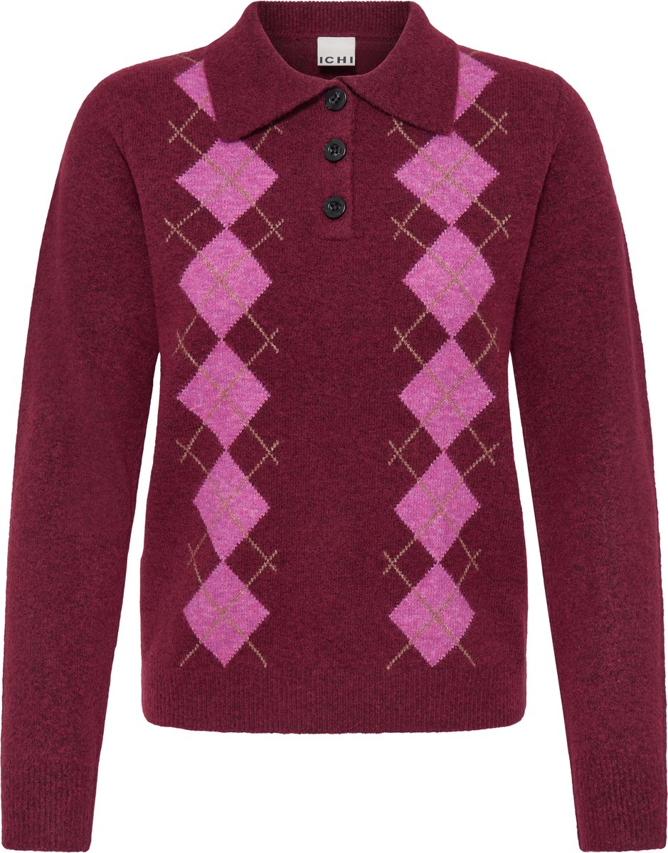 Polo-Shirt, langarm, Damen Ichi IHDasila
