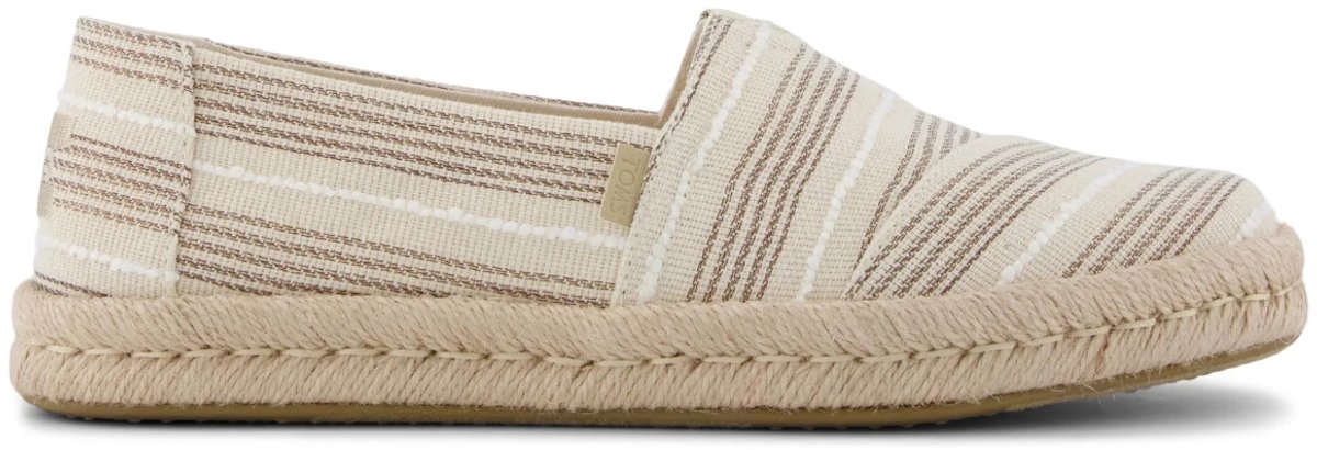 Espadrilles mit metallischen Streifen Damen Toms Alpargata Rope 2.0