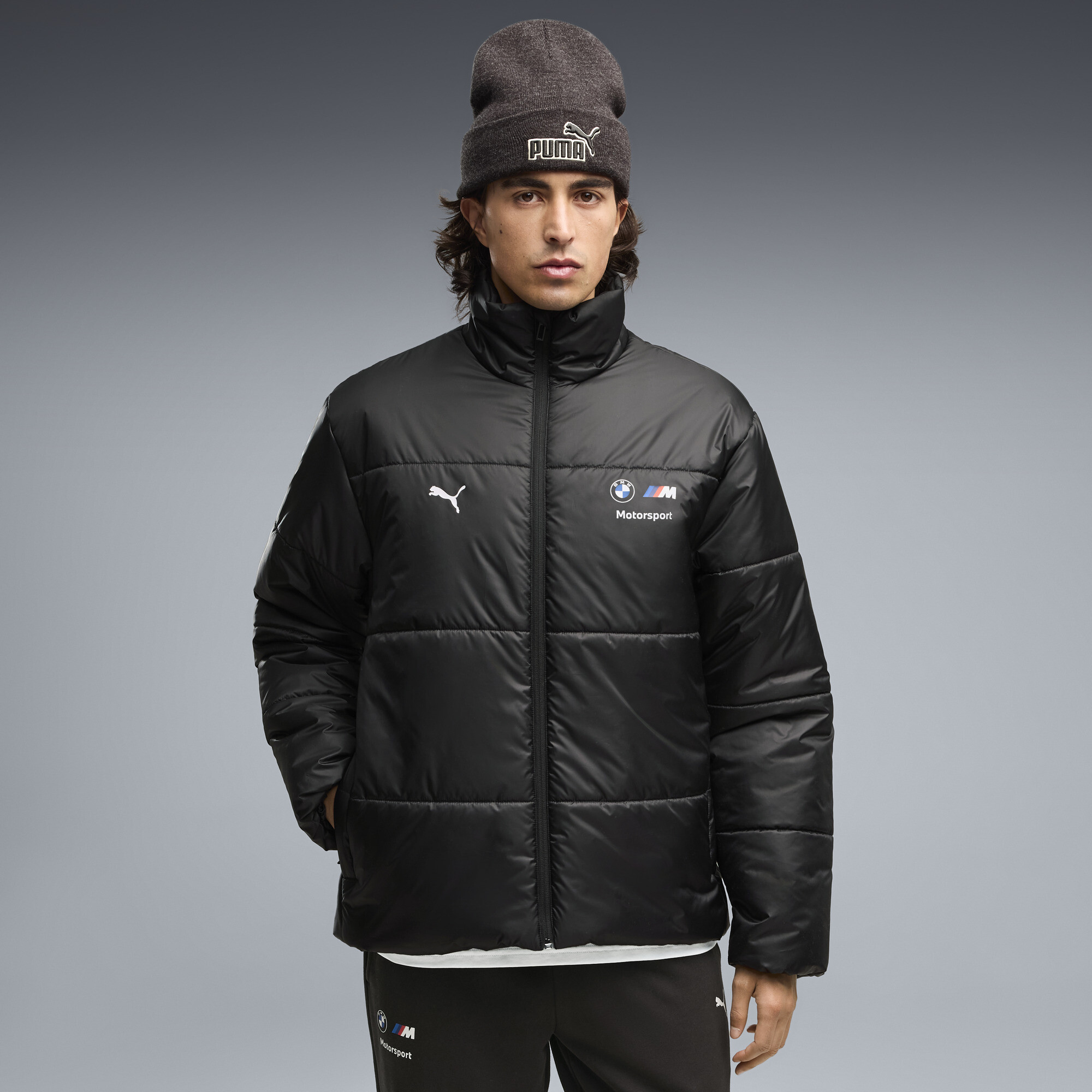 PUMA BMW M Motorsport Essentials Steppjacke Herren, Kleidung, Schwarz, XS