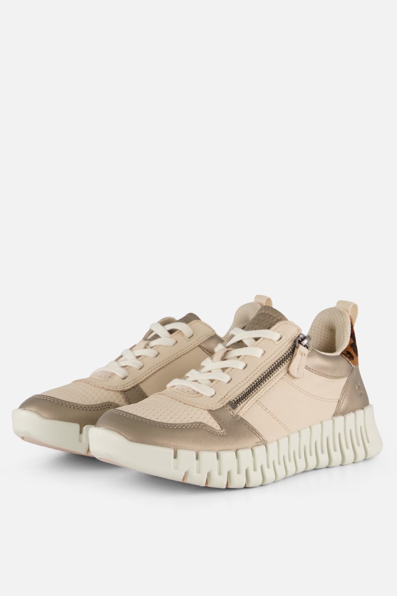 Damen Sneaker mit Reißverschluss und Schnürsenkeln Ecco Gruuv