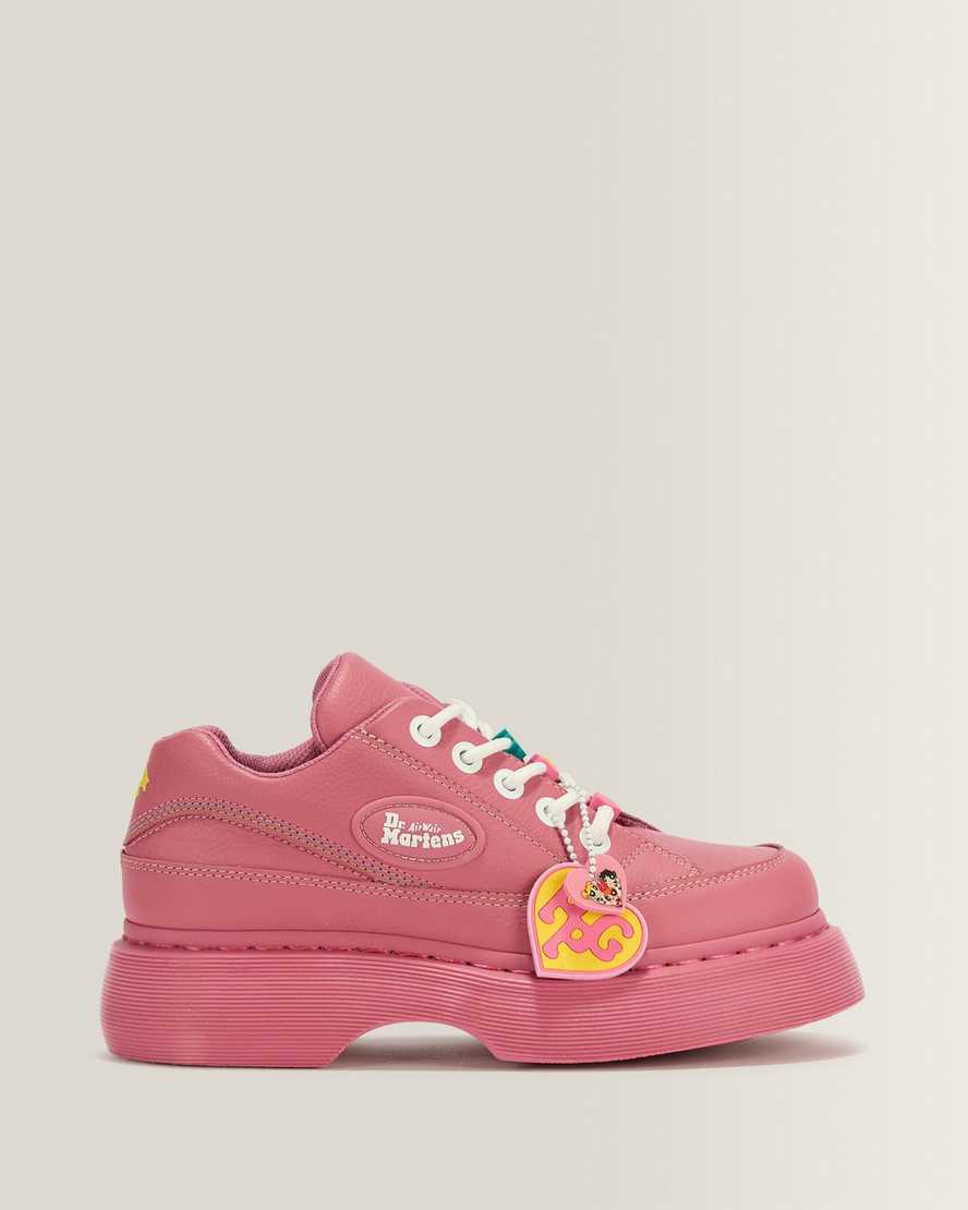 Dr. Martens Leder Buzz 5I Powerpuff Schuhe in Rosa, Größe: 37