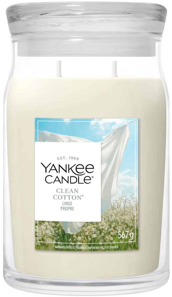 Yankee Candle Clean Cotton Signature Jar Large