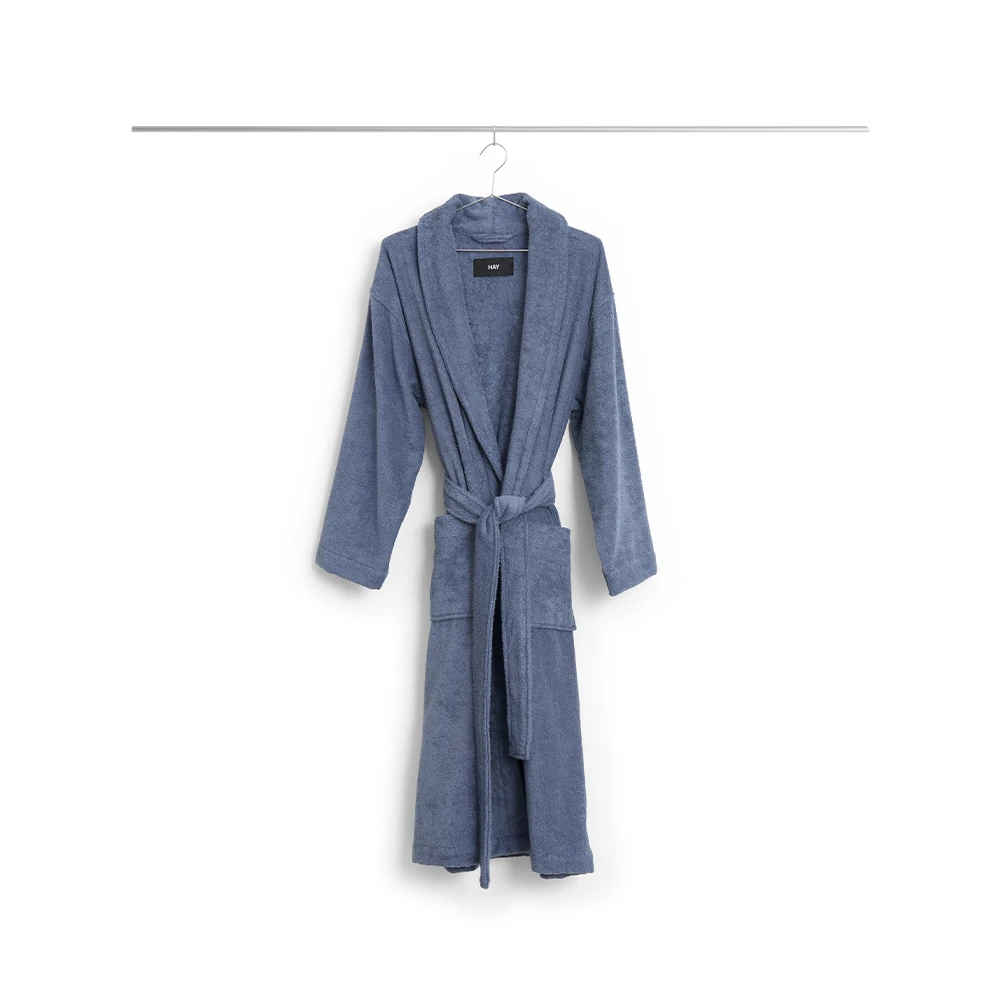 HAY - Mono Bademantel S/M (Stahlblau)