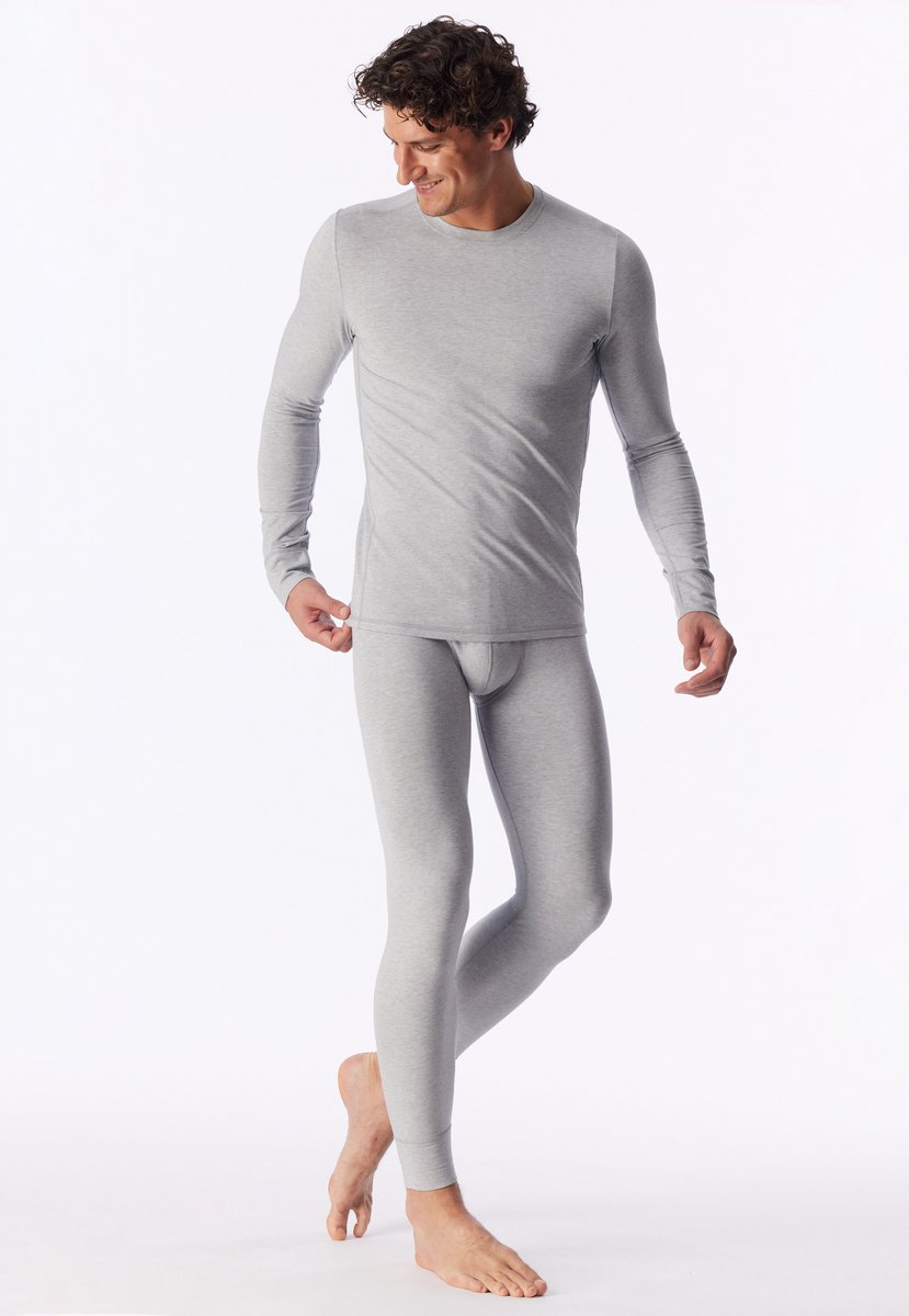 Shirt langarm wärmend grau meliert - Casual Warming 5