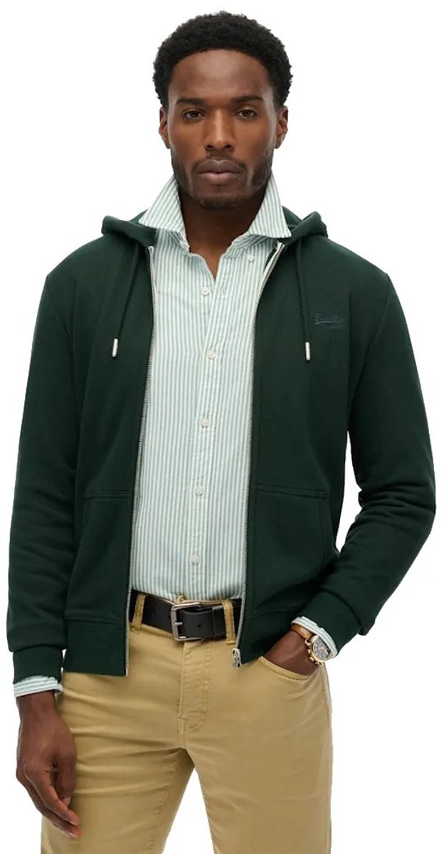 Logo Essential Kapuzenpullover mit Reißverschluss Superdry