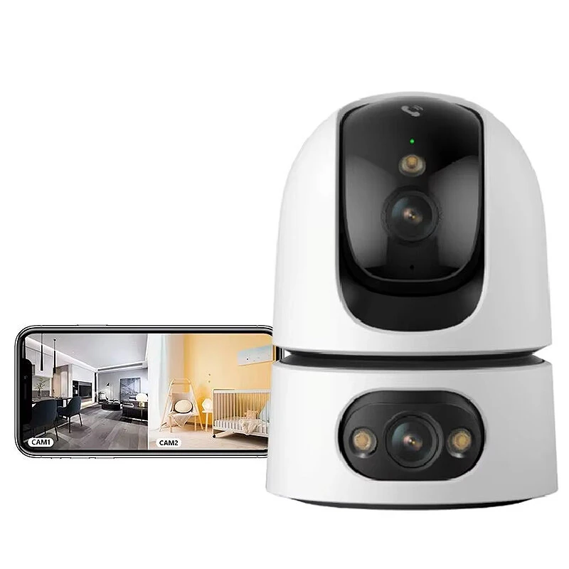 Imou Ranger Dual Pro 10MP 3K Innenkamera mit Ein-Klick-Anruf, Mensch-Tier-Bewegungserkennung, WLAN-Algorithmus, Sicherhe