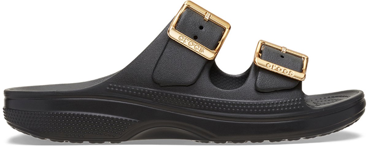 Damen Hausschuhe mit metallischem Schnallenverschluss Crocs