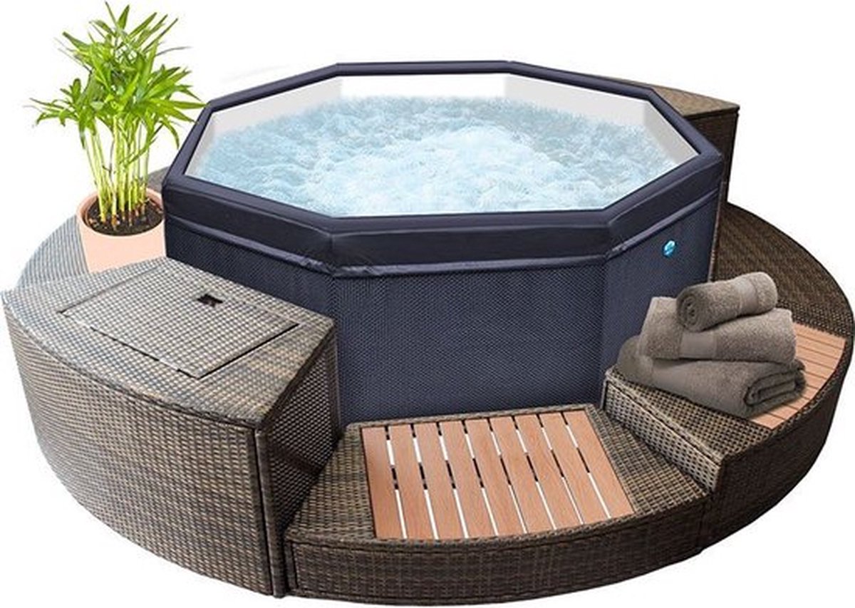 Halbsteifer Spa mit 5 Möbelstücken NetSpa Octopus