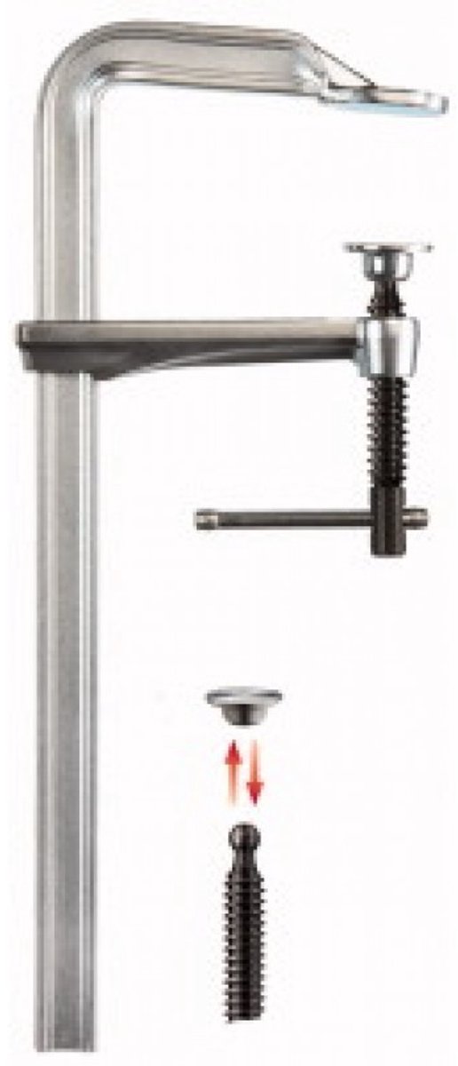BESSEY Ganzstahl-Schraubzwinge GZ20K 200 x 100 mm