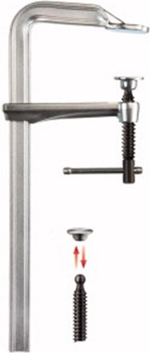 BESSEY Ganzstahl-Schraubzwinge GZ50K 500 x 120 mm
