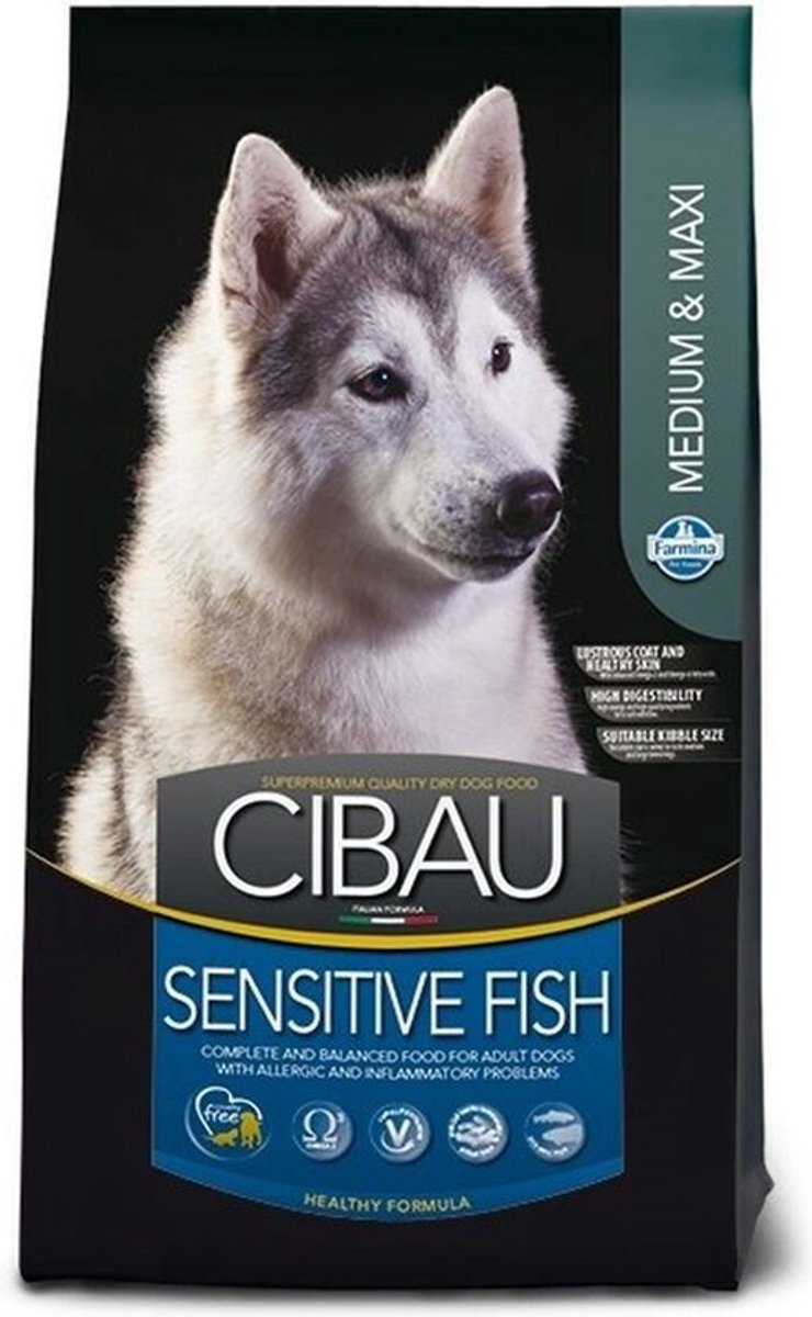 CIBAU SENSITIVE FISH M&MAX12KG