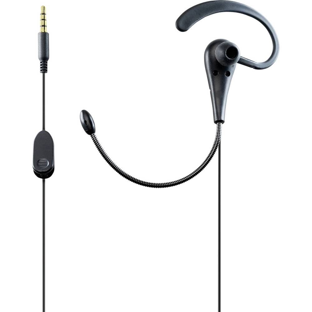Albrecht Premium Headset Cuffie Ear Free via cavo Nero headset con microfono