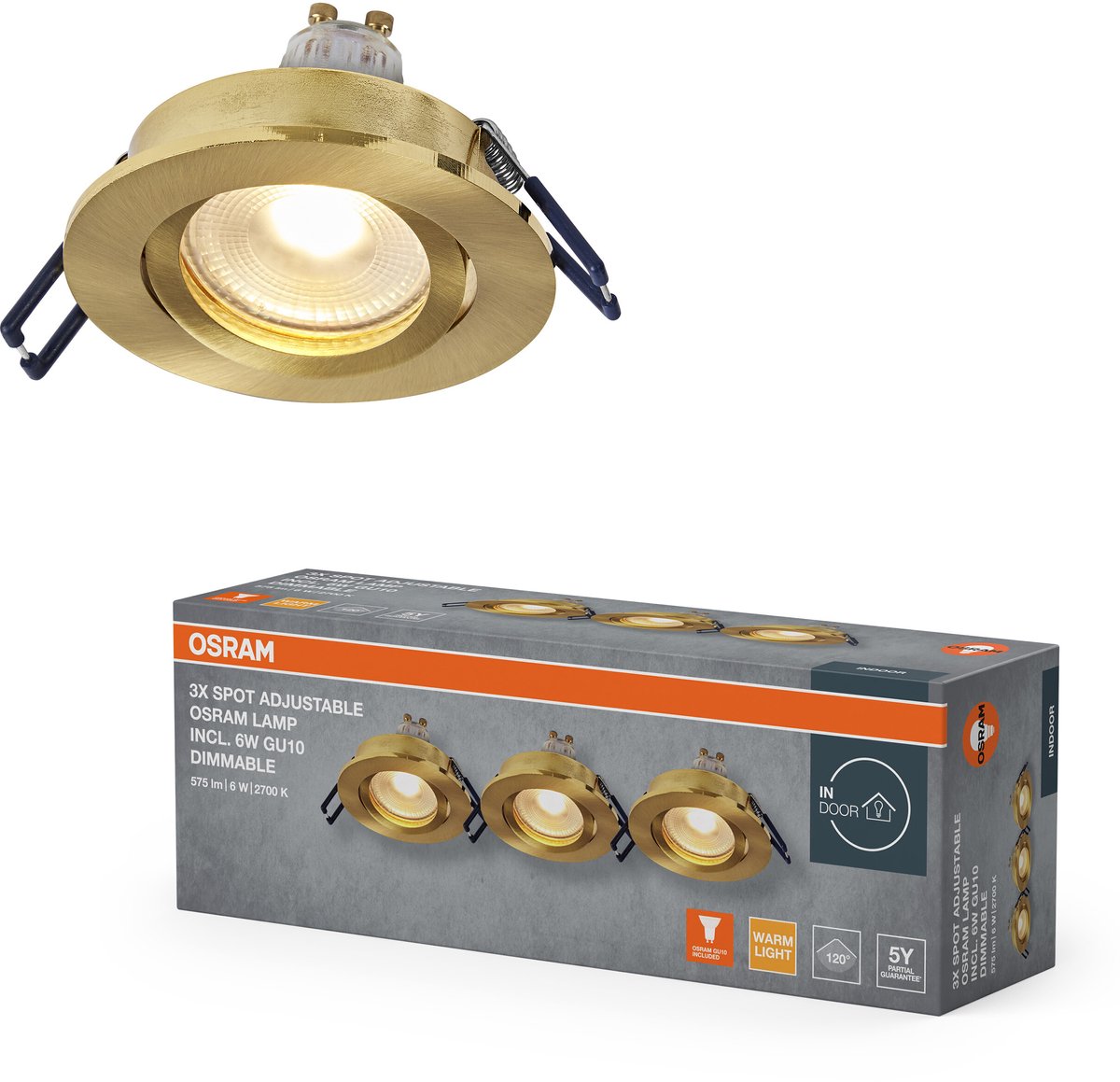 OSRAM HOMELIGHTING 4058075853553 Faretto da soffitto, Faretto LED da soffitto LED (monocolore) GU10