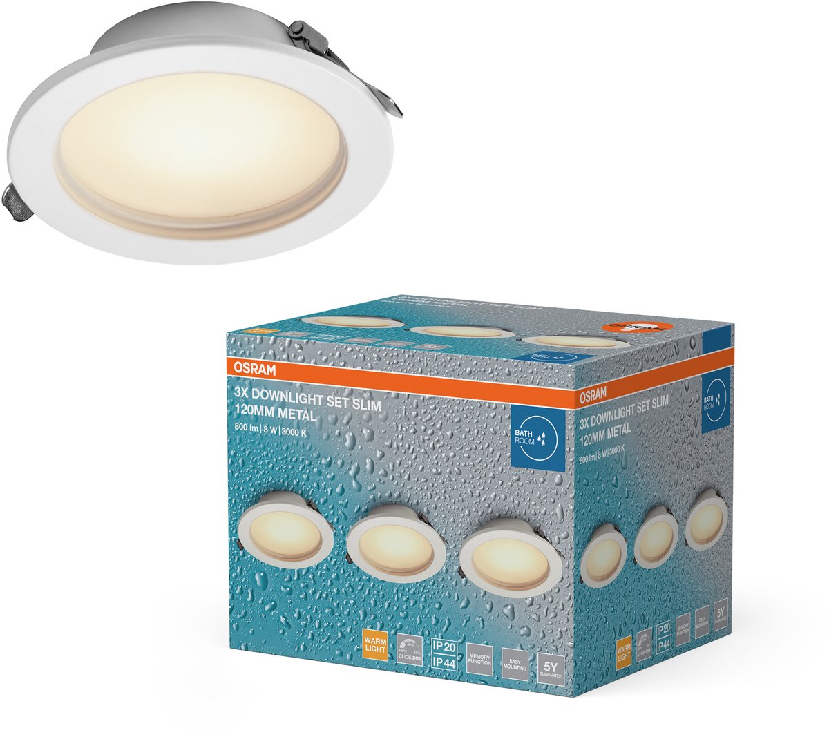 OSRAM HOMELIGHTING 4058075854338 Faretto da soffitto, Faretto LED da soffitto LED (monocolore) Bianco