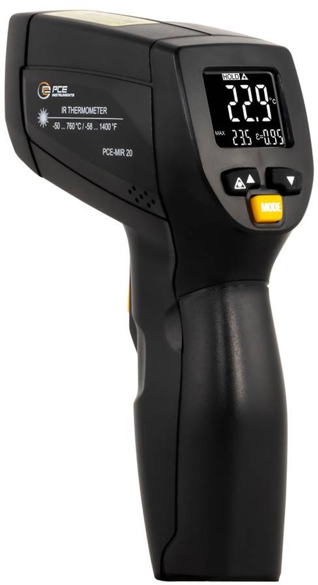 PCE Instruments PCE-MIR 20 Termometro a infrarossi Ottica 12:1 -50 - 760 °C