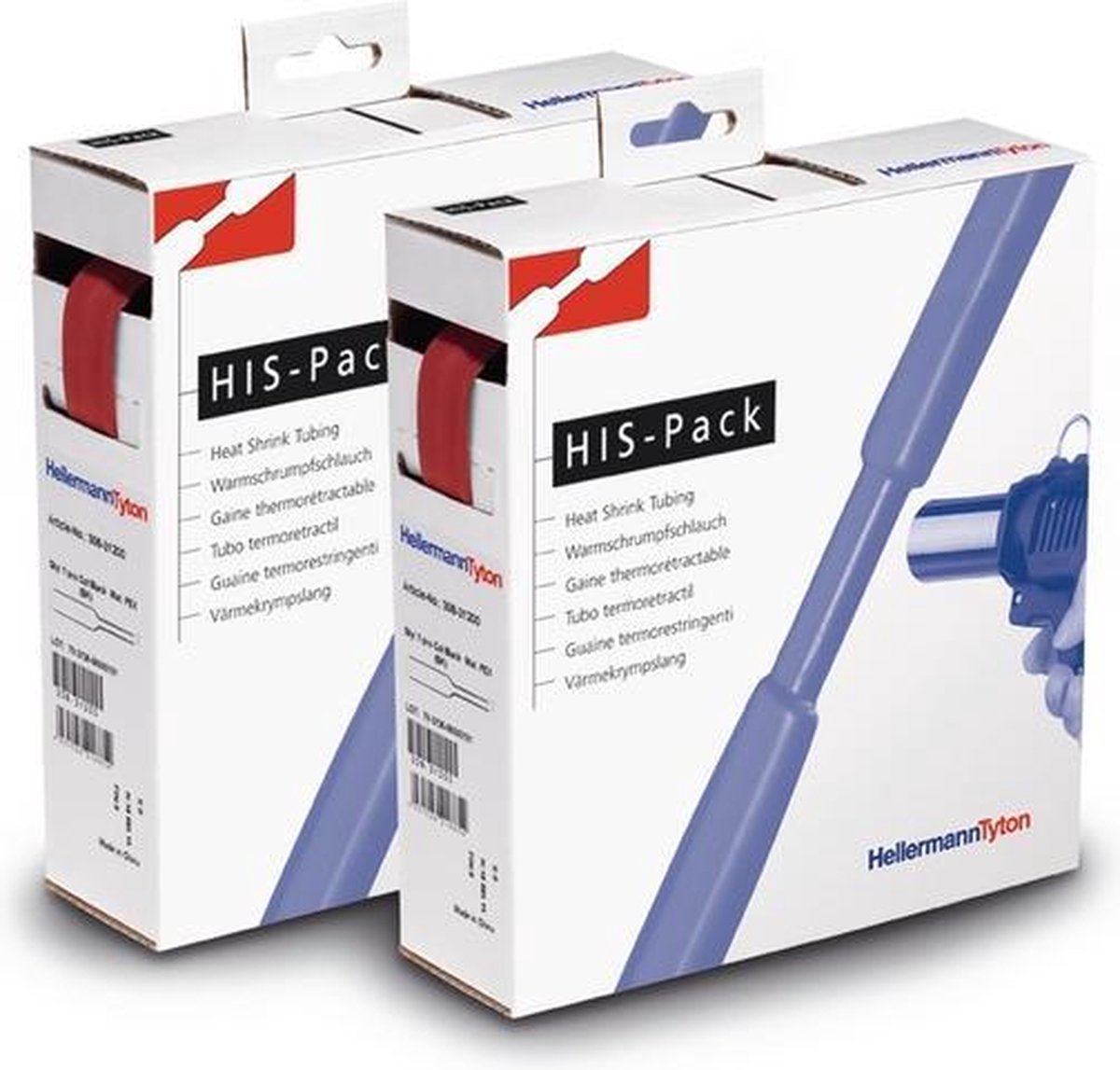 HellermannTyton 300-31902 Termoretraibile senza colla Rosso 19.10 mm 9.50 mm Restringimento:2:1 5 m
