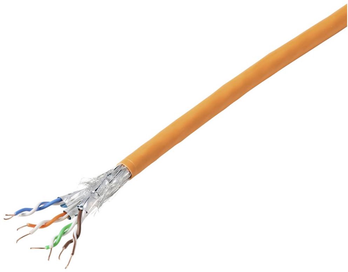 TRU COMPONENTS Cavo di rete CAT 7a S/FTP 4 x 2 x 0.26 mm² Certificato CPR-DCA Arancione 305 m