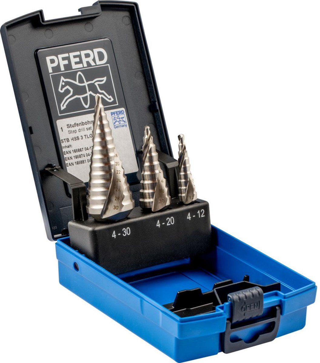 PFERD TOOLS 25201046 SET STB HSS 3 HSS Kit punte a gradini 3 parti 1 pz.