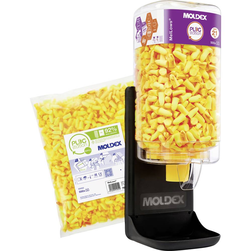 Moldex 769512 Mellows Starter PlugStation Dispenser di tappi per le orecchie 21 dB usa e getta 1 pz.