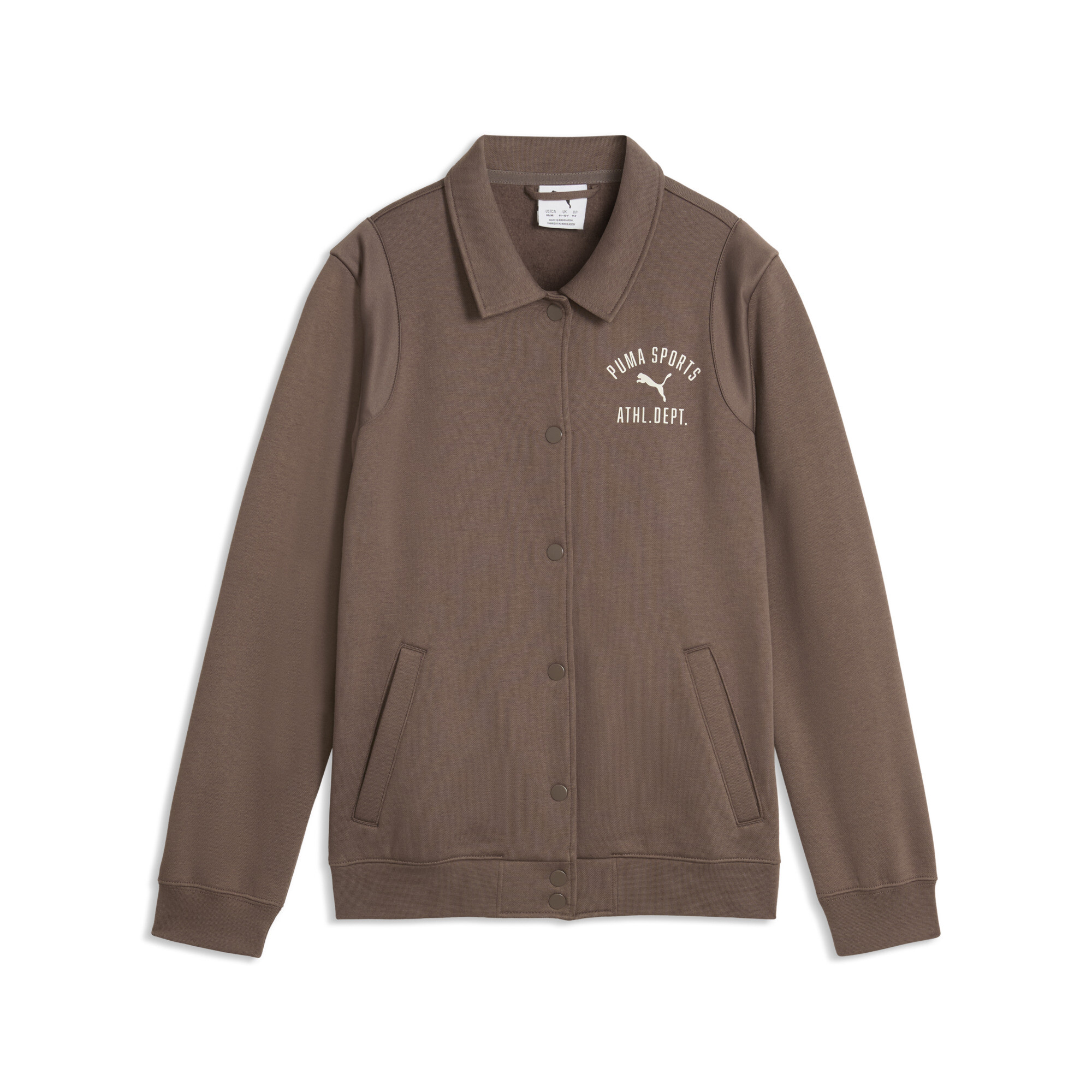PUMA Varsity Fleece Trainingsjacke Teenager, Kleidung, Braun, 13-14Y